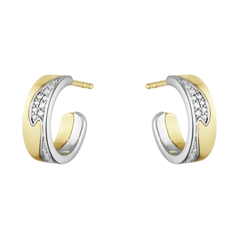 Fusion Earhoop 1637 Pavé 0.18 ct