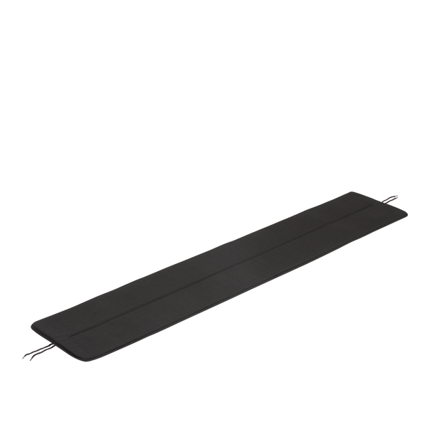 Muuto Linear Steel Bench Seat Pad Patch-Black 170 cm
