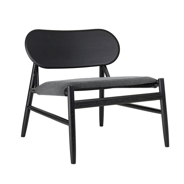 Brdr. Krüger Ferdinand Lounge Chair Oak Blackstained Textile