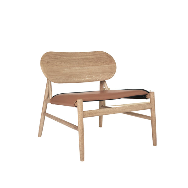 Brdr. Krüger Ferdinand Lounge Chair Oak Oiled Leather