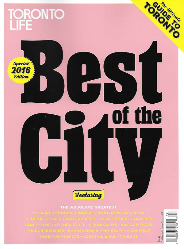 TORP selected as Best of the City in Toronto Life