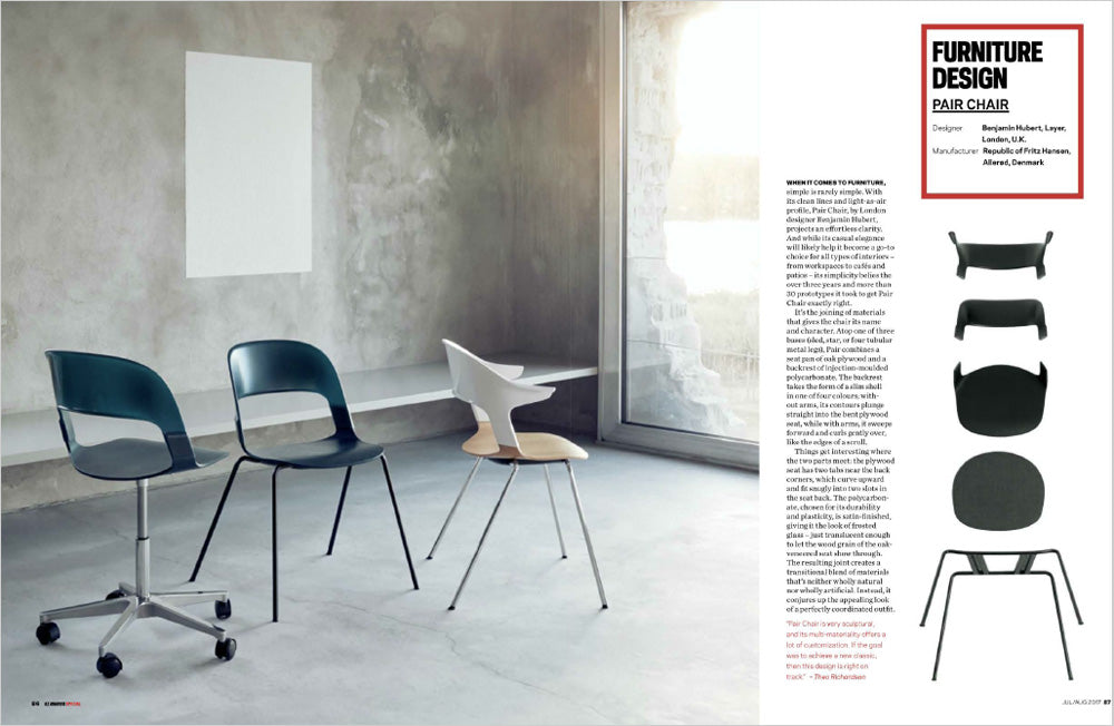 Pair Chair Wins Best Furniture of 2017