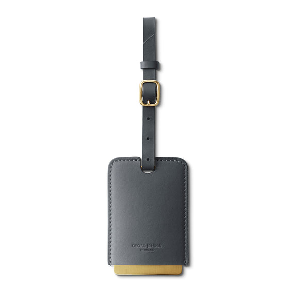 Shades Travel tag grey leather & PVD plated