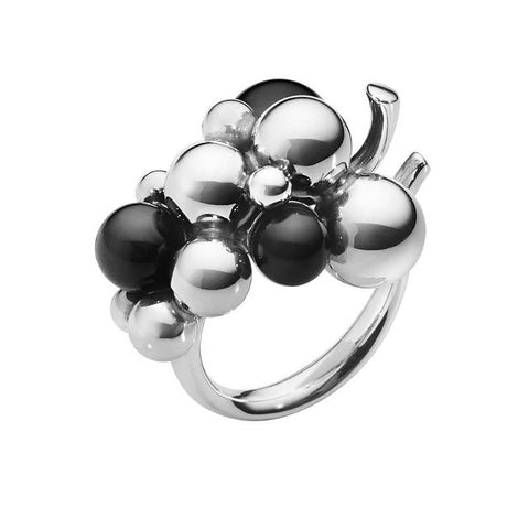 Moonlight Grape Ring 551B Onyx Black Size 53