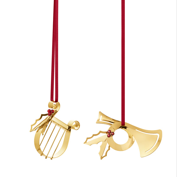 2026 Holiday Ornament Set Horn & Harp