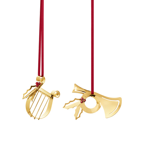 2026 Holiday Ornament Set Horn & Harp