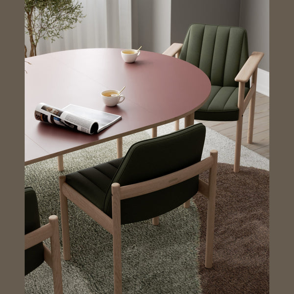 Ry Dining chair without Arms, Oak, Green