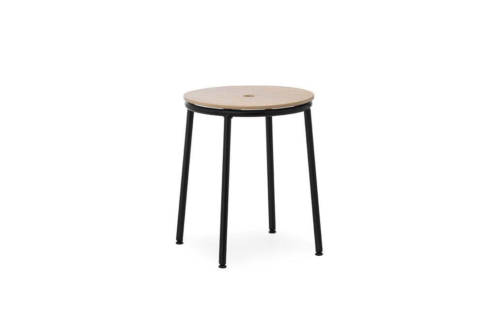 Circa Stool 45 cm Black Steel