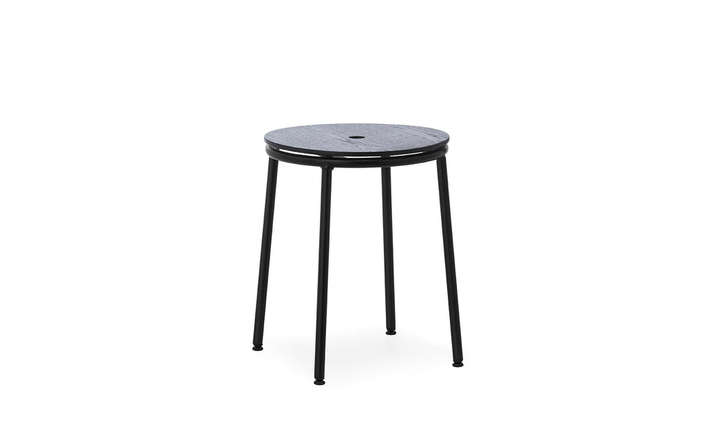 Circa Stool 45 cm Black Steel