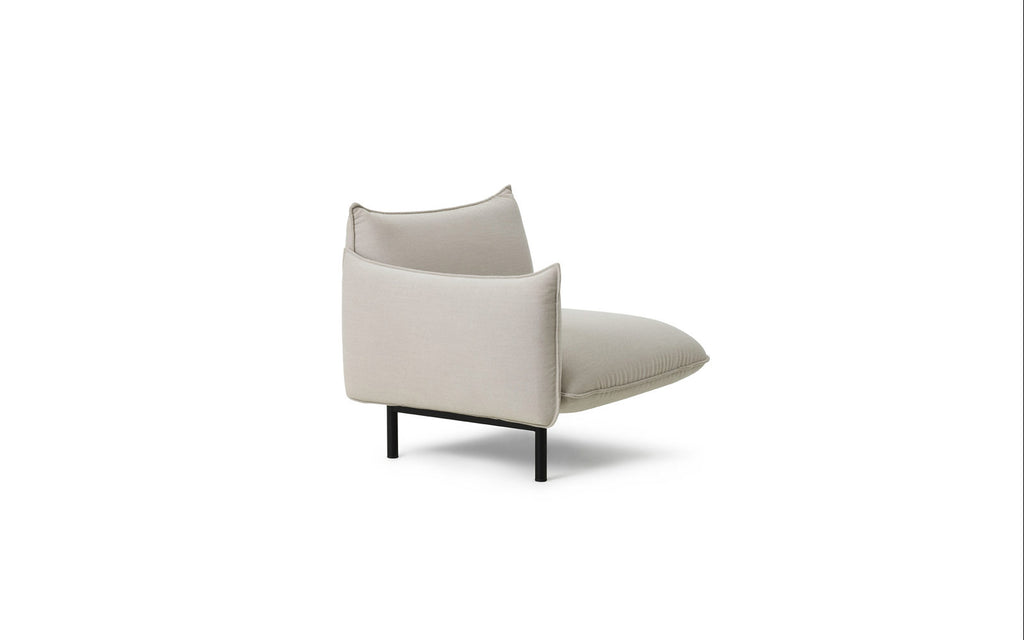 Ark Modular Sofa 100 Left Armrest Black Steel