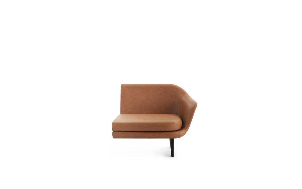 Sum Modular Sofa 120 Right Armrest Black Alu