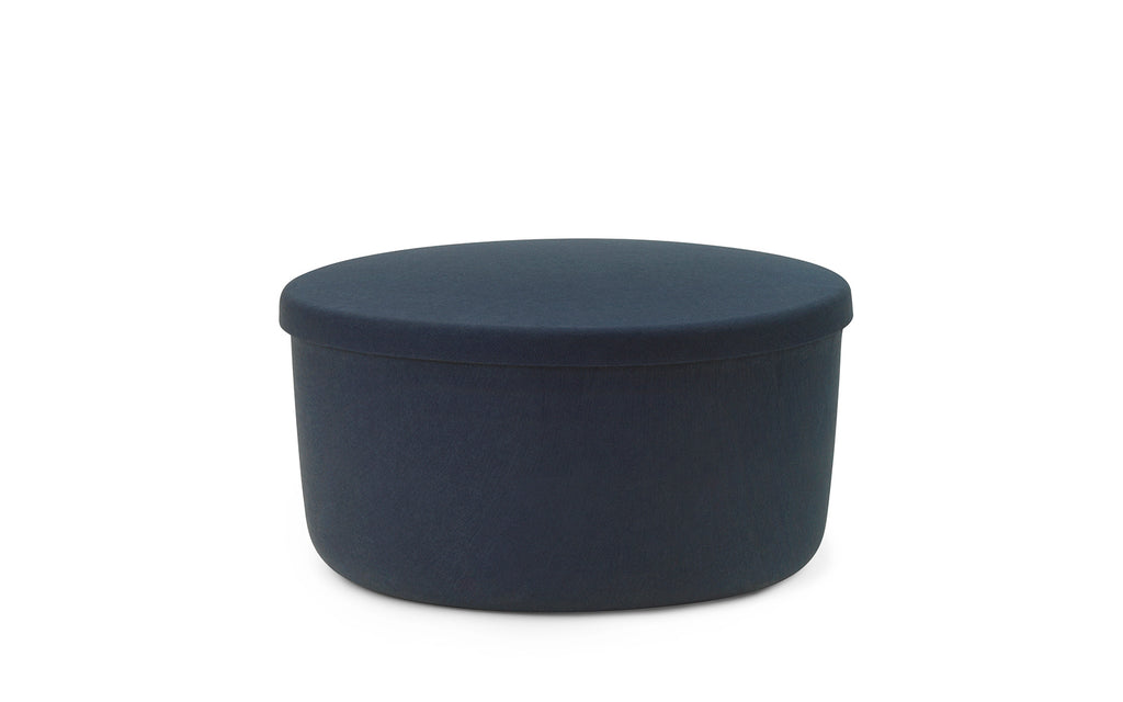 Hide Storage Pouf Large