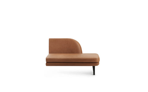 Sum Modular Sofa 330 Open Left Side Black Alu