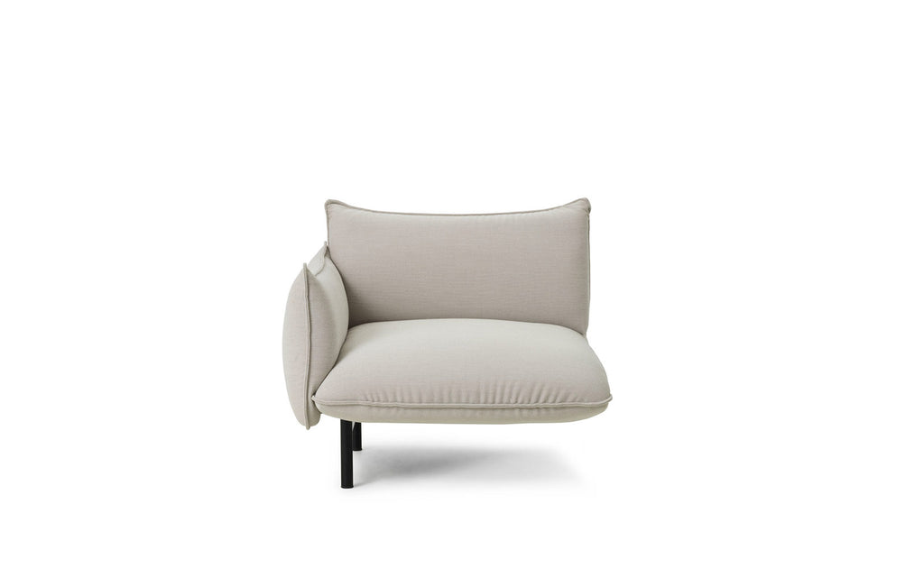 Ark Modular Sofa 100 Left Armrest Black Steel