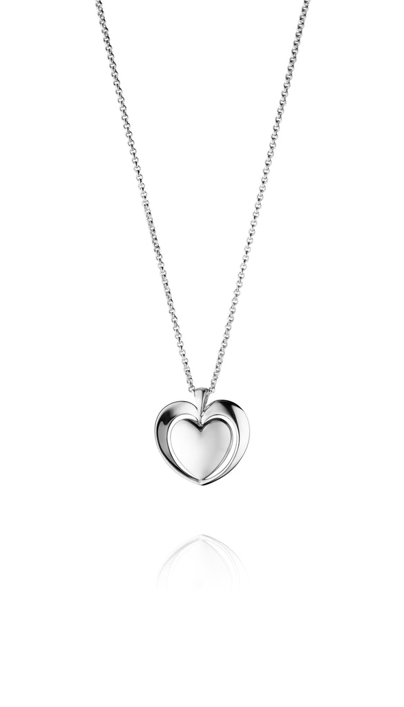 Artist Heart Pendant Silver