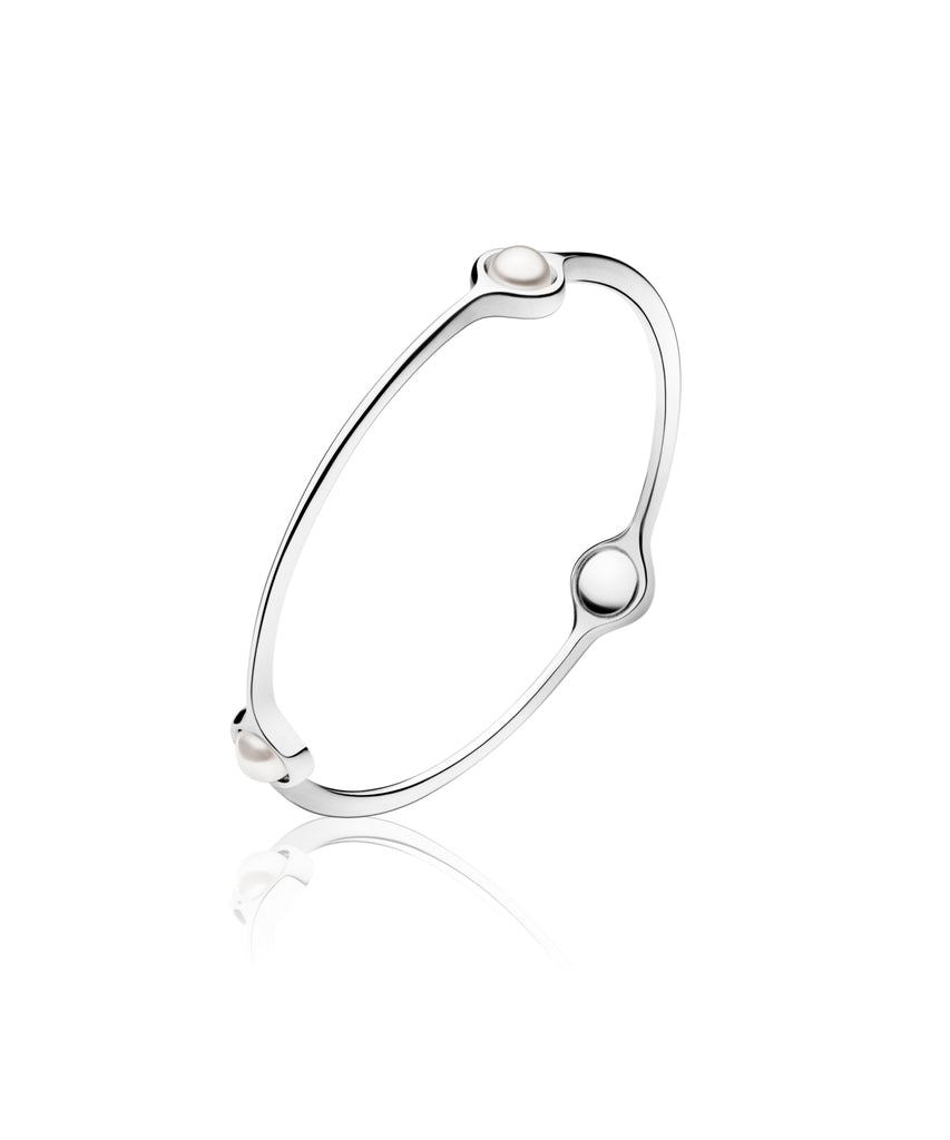 Sphere Bangle Pearl S