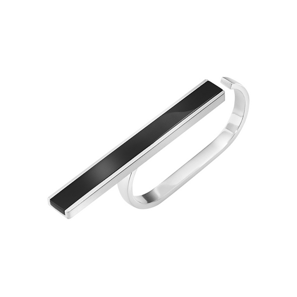Aria Ring Silver & Black Onyx 612C