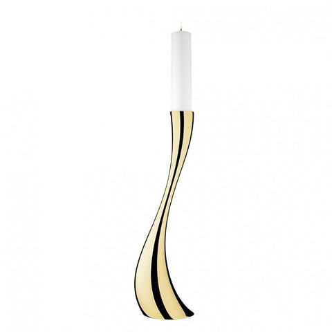 Cobra Floor Candleholder Large Gold Plated