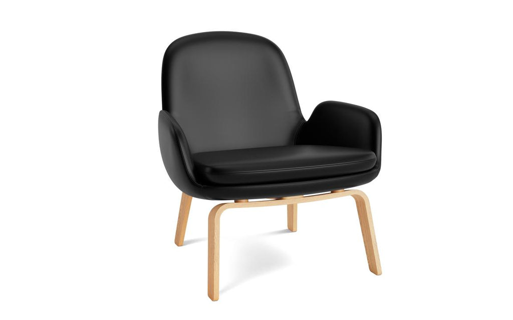 Era Lounge Chair Low Black Oak