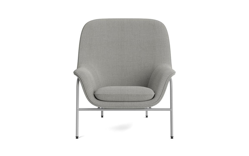 Drape Lounge Chair Low (Grey Steel)