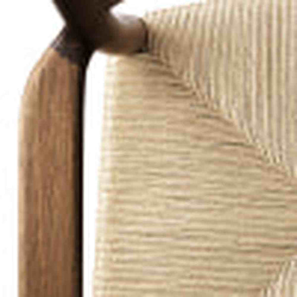 ARV Chair with Arms - smoked, weaved seat with solid back