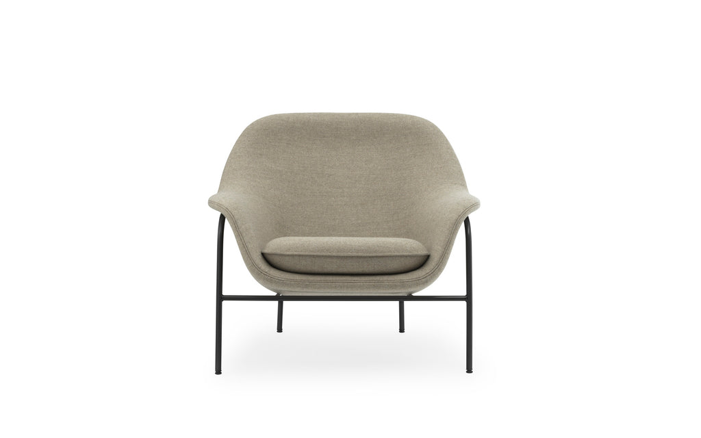 Drape Lounge Chair Low (Grey Steel)