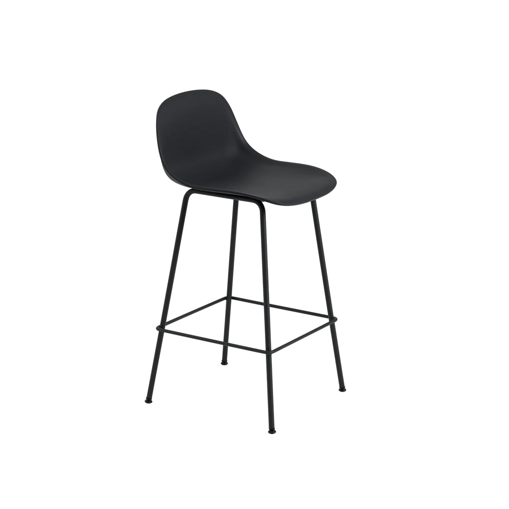 Fiber Counter Stool Tube Base Black