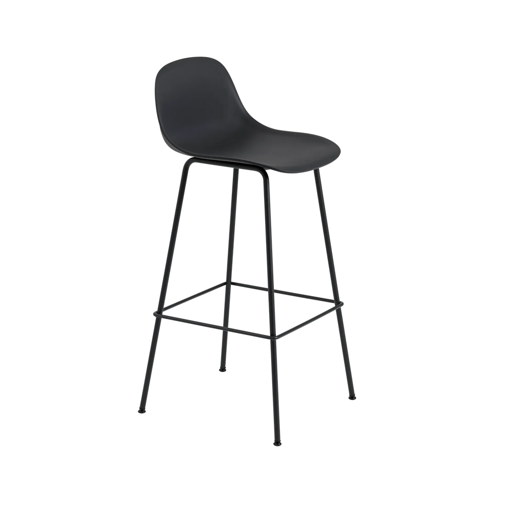 Fiber Bar Stool Tube Base Black