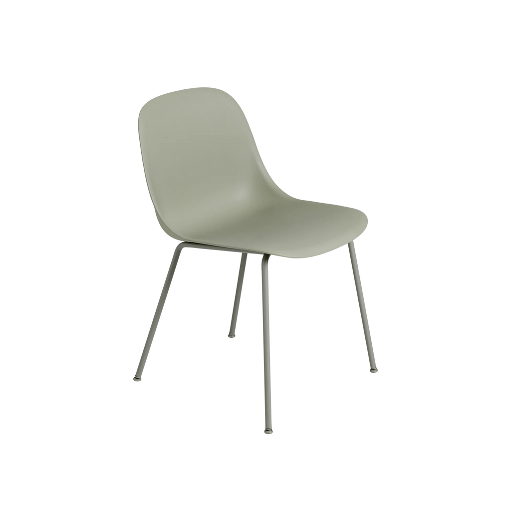 Fiber Side Chair Tube Base Dusty Green