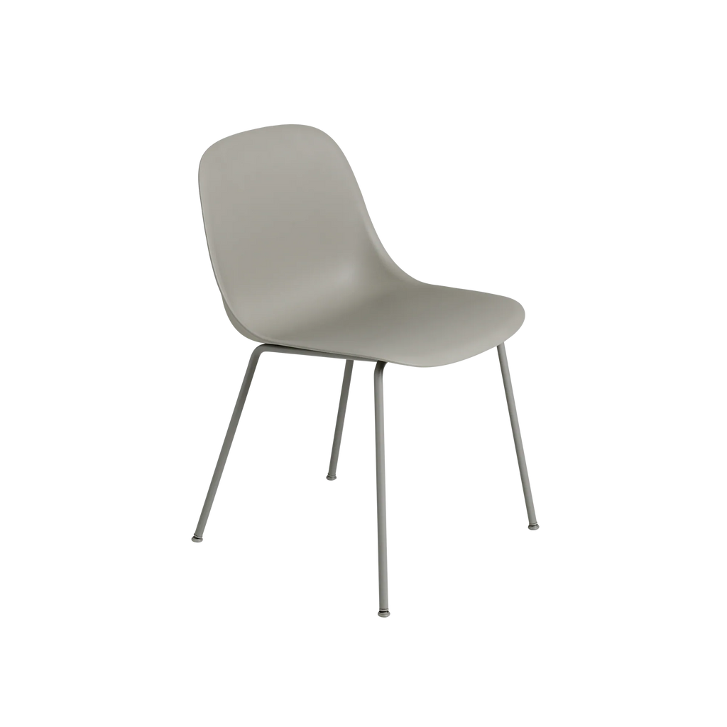 Fiber Side Chair Tube Base Grey