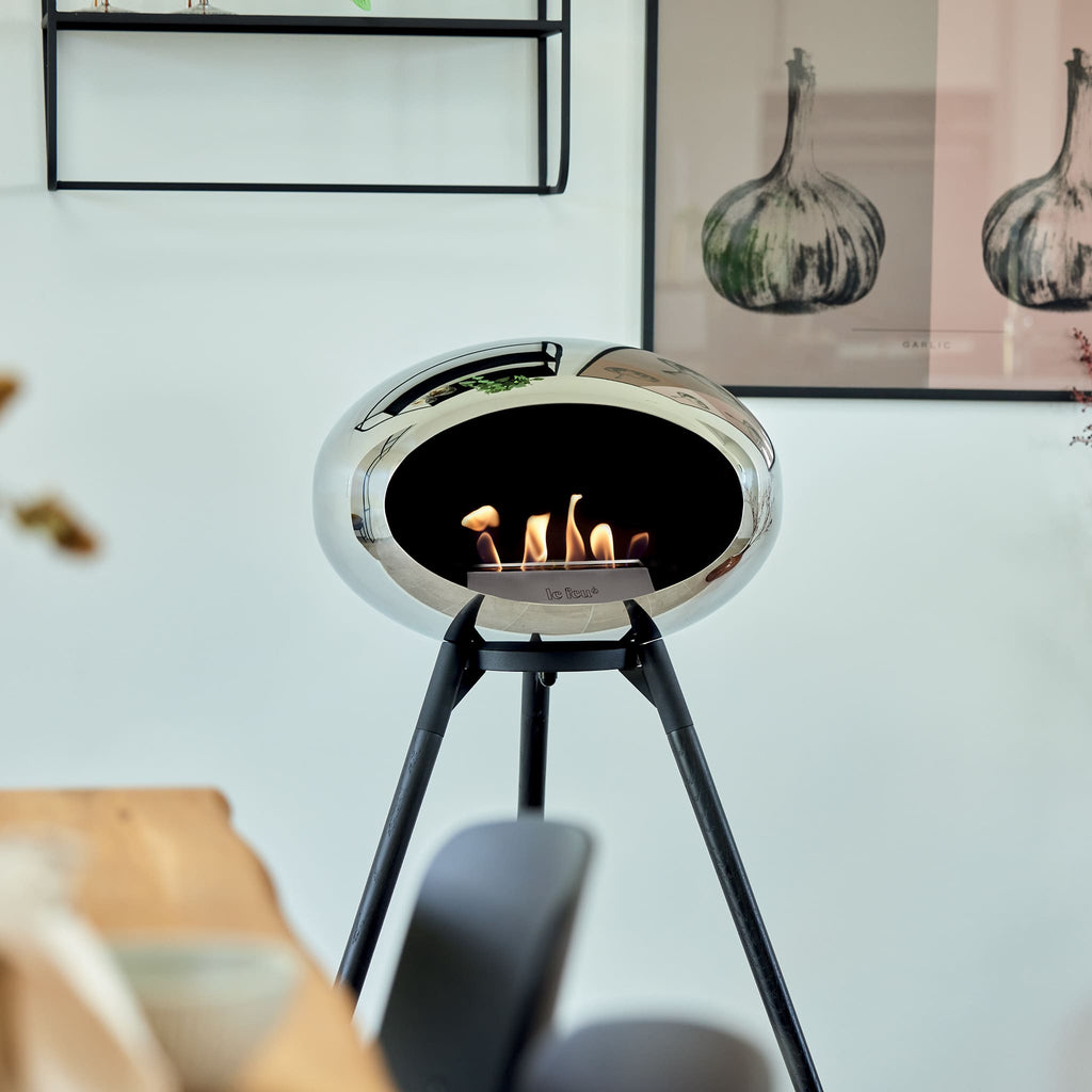 Le Feu Ground High Dome <br>Chromed Silver