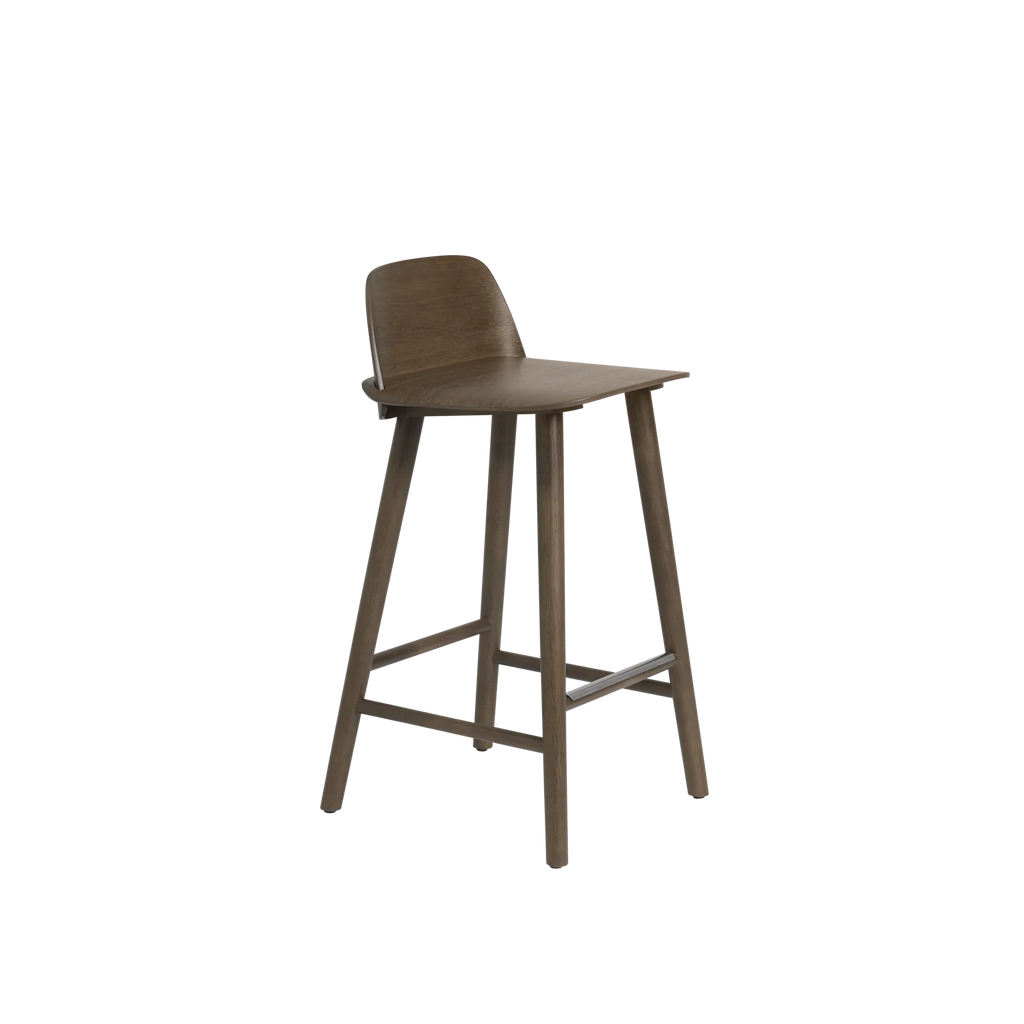 Nerd Counter Stool Stained Dark Brown