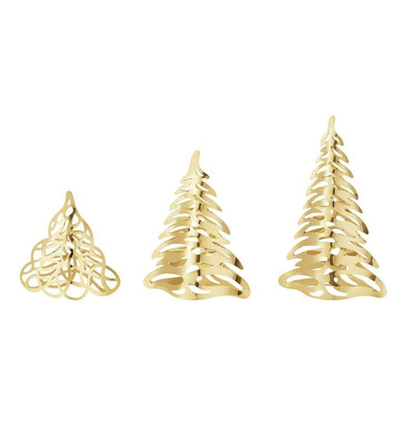 2023 Table Tree Set, 3pcs, Gold Plated