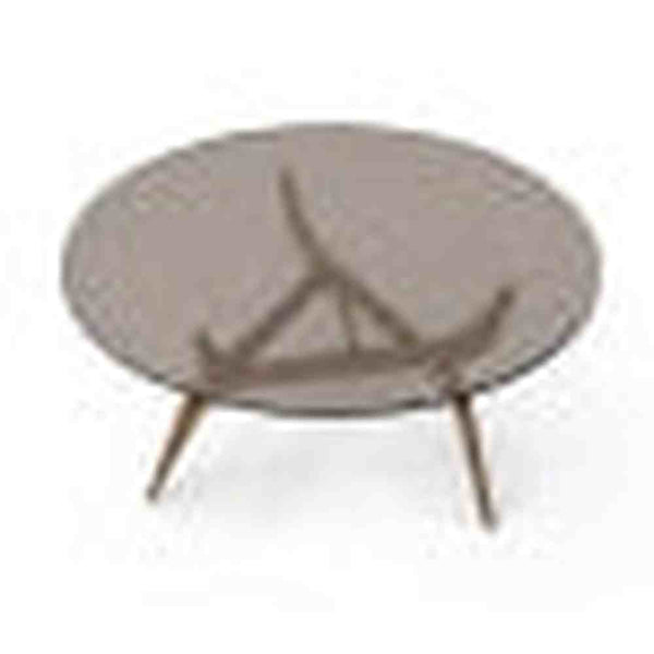 Triiio Side Table - Walnut and smoked glass
