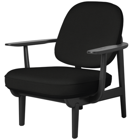 Fred lounge chair, black painted ash, Fritz Hansen