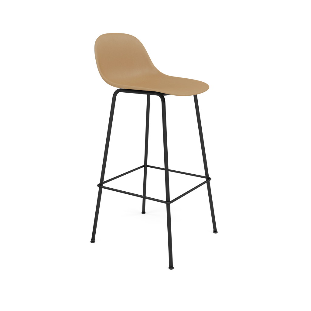 Fiber Bar Stool Tube Base Ochre