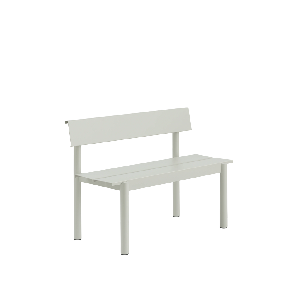 Linear Steel Bench w. Backrest
