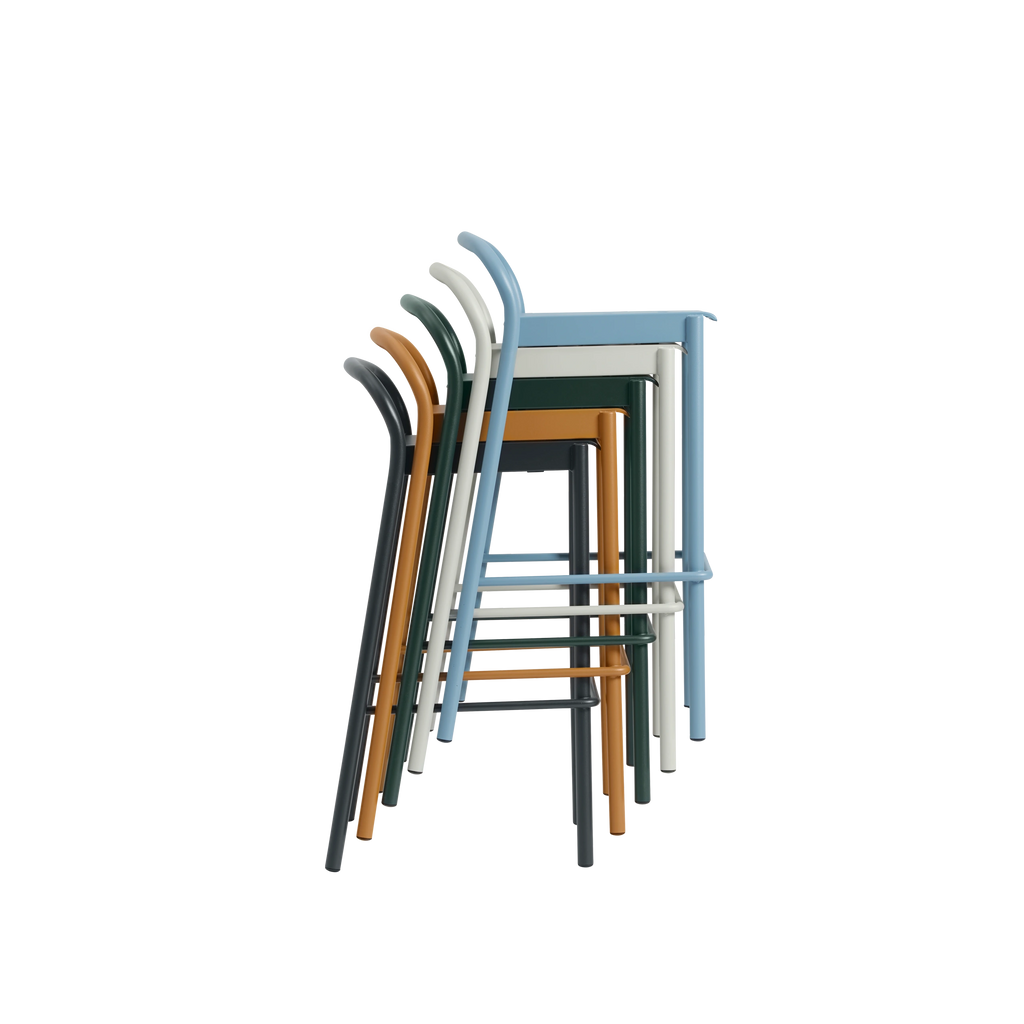 Linear Steel Bar Stool