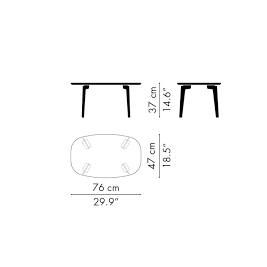 Join™ Coffee Table, Oak /Black