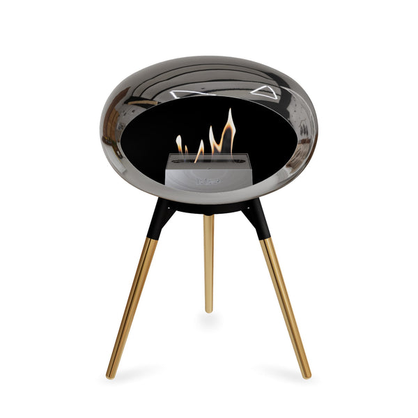 Le Feu Ground Low Dome <br>Chromed Silver