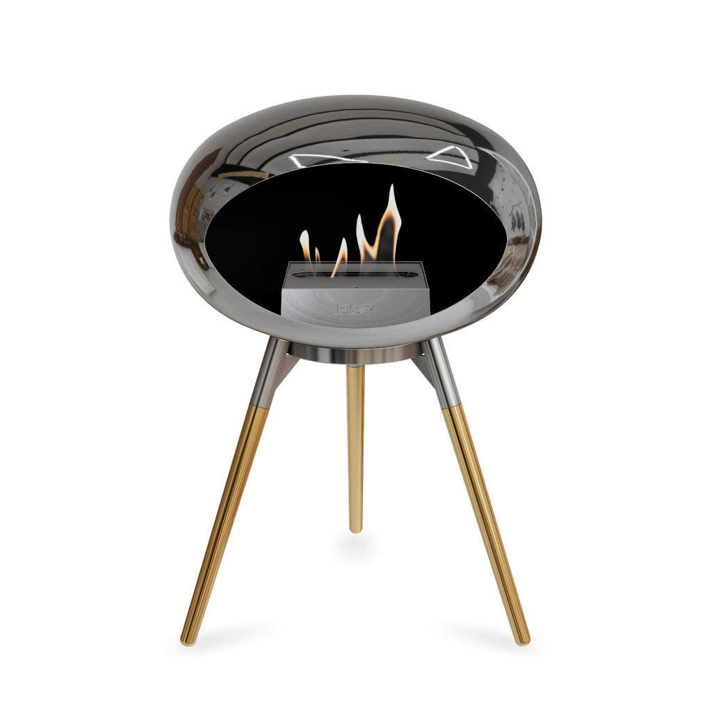 Le Feu Ground Low Dome <br>Chromed Silver
