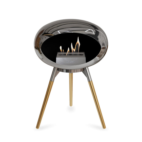 Le Feu Ground Low Dome <br>Chromed Silver