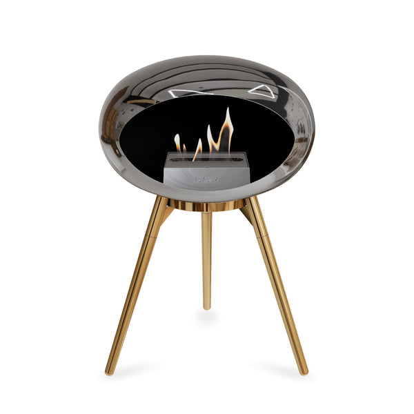 Le Feu Ground Low Dome <br>Chromed Silver
