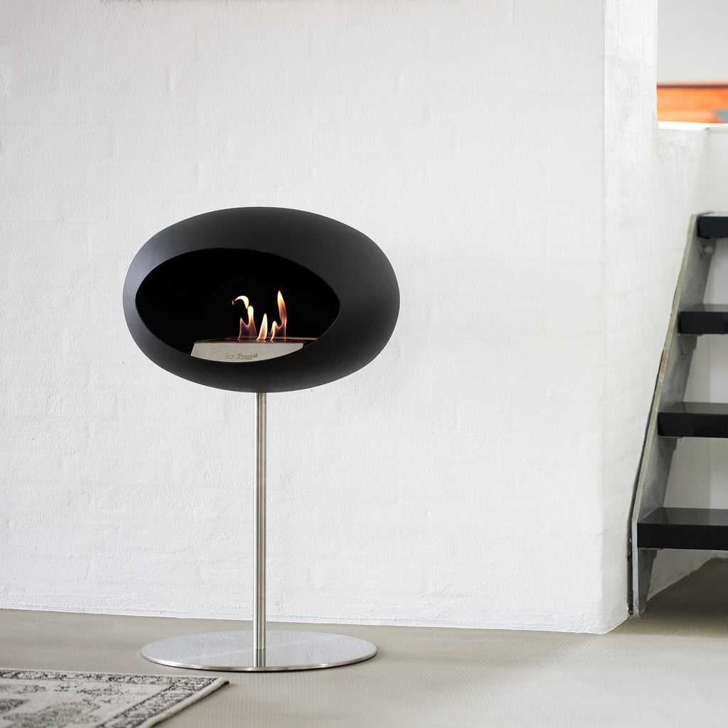 Le Feu Steel Low Dome <br>Black
