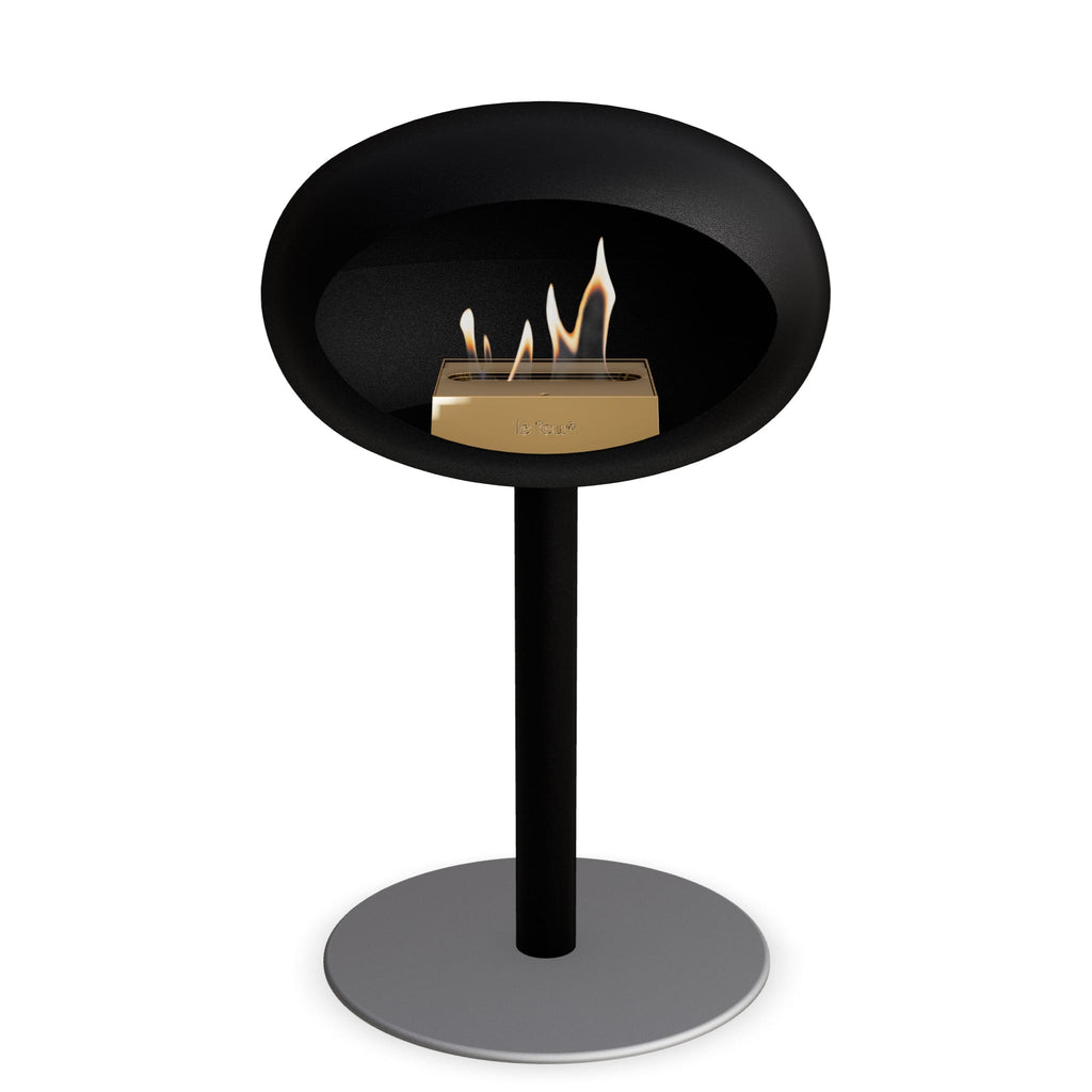 Le Feu Steel Low Dome <br>Black