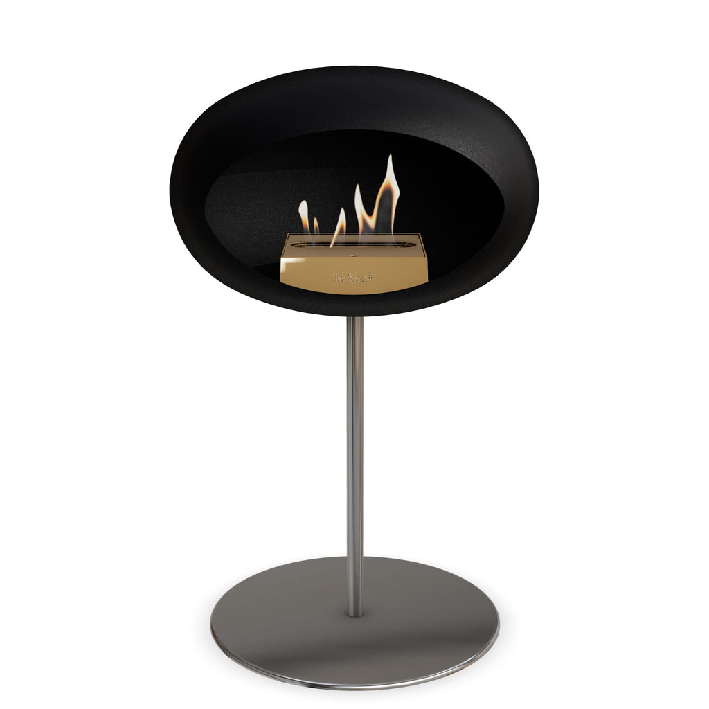 Le Feu Steel Low Dome <br>Black