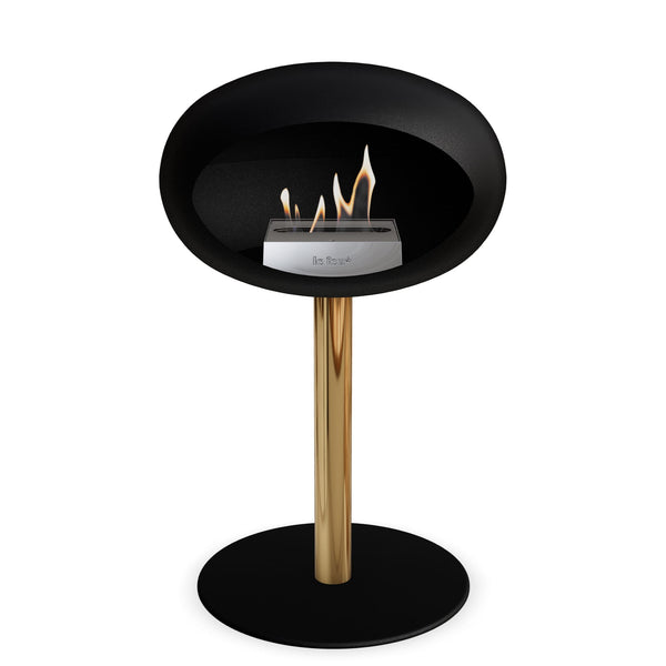 Le Feu Steel Low Dome <br>Black