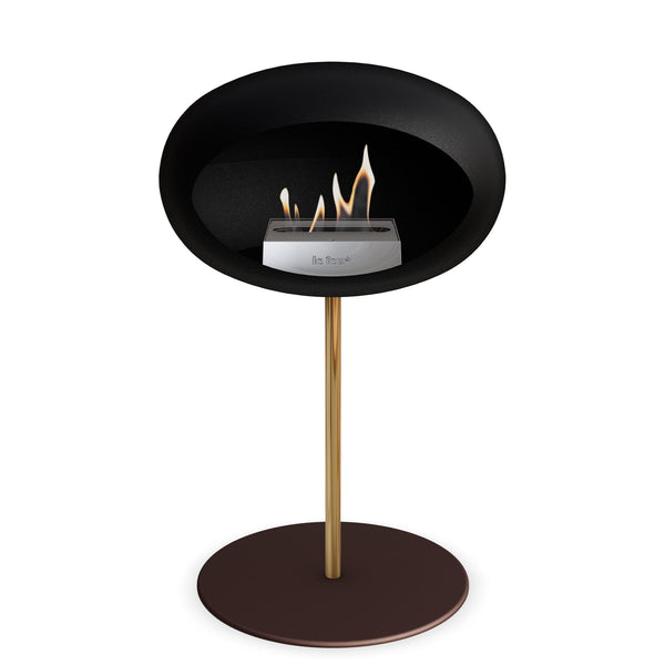 Le Feu Steel Low Dome <br>Black