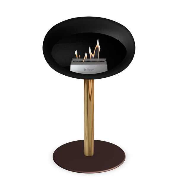 Le Feu Steel Low Dome <br>Black