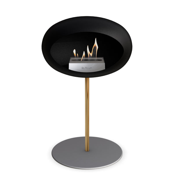 Le Feu Steel Low Dome <br>Black